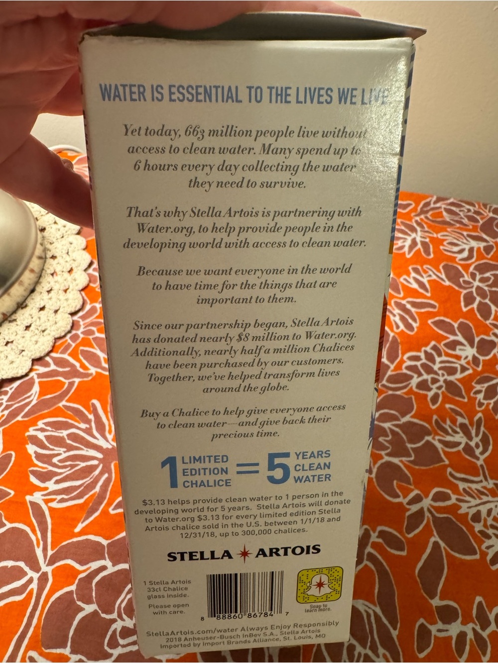 Stella Artois 2018 Limited Edition 33cl Chalice Beer Drinking Glass - Picture 4 of 10